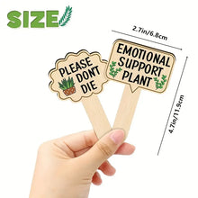 Load image into Gallery viewer, Funny Wooden Plant Labels
