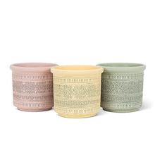 Load image into Gallery viewer, Embossed Band Planter-5"H