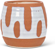 Load image into Gallery viewer, Md Dot&Dash Barrel Planter-5"H