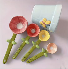 Load image into Gallery viewer, Flower Measuring Spoons Set