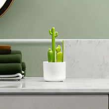 Load image into Gallery viewer, Cactus-Themed Multi-Purpose Cleaning Brush Set
