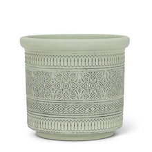 Load image into Gallery viewer, Embossed Band Planter-5"H
