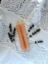 Load image into Gallery viewer, Hand Rolled Beeswax Candles
